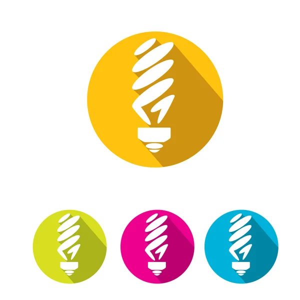 Vector flat Light bulb idea icon collection — Stock Vector