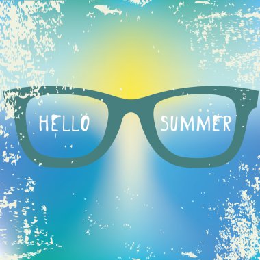 Soyut yaz cenneti plaj arka plan .