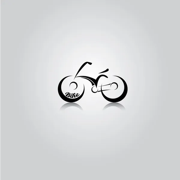 Vektor schwarze Fahrräder Symbol. — Stockvektor