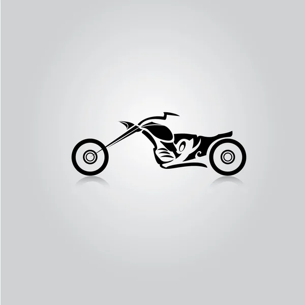 Vector Silueta de moto clásica. icono de moto — Archivo Imágenes Vectoriales
