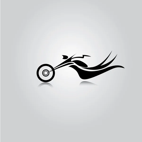 Vector Silueta de moto clásica. icono de moto — Vector de stock