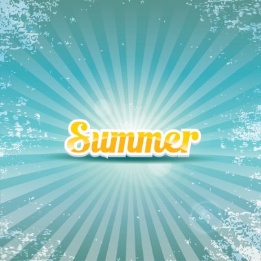 soyut yaz vektör ışınları arka plan