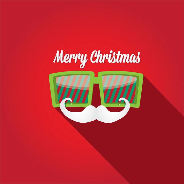 Veselé Vánoce bederní plakát pro přání. — Stockový vektor