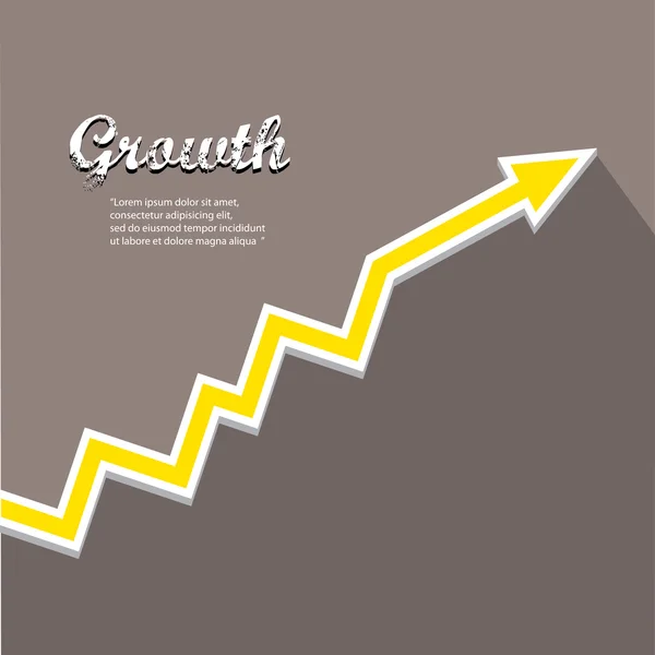 Vektor Flat Business Graph und Diagramm auf grau — Stockvektor