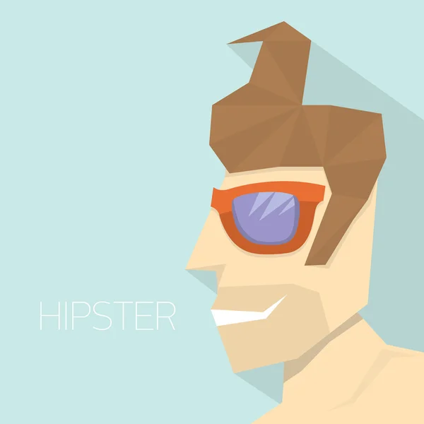 Vektor hipster man ikonen. hipster style — Stock vektor
