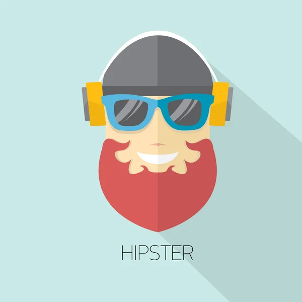 Vector hipster hombre icono. estilo hipster — Archivo Imágenes Vectoriales