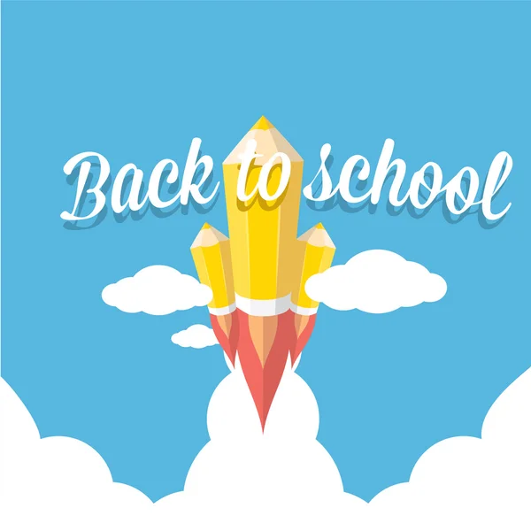 Back to school vector illustration — Stock Vector