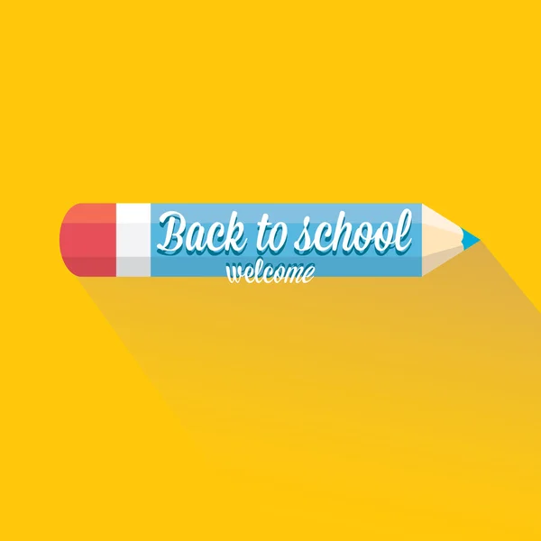 Back to school vector concept illustration — Stock Vector