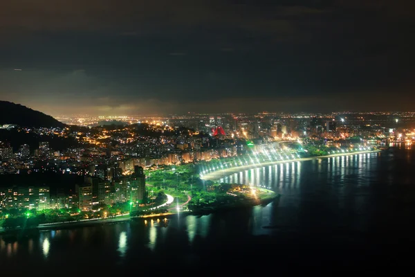 Rio de Janeiro bei Nacht — Stockfoto