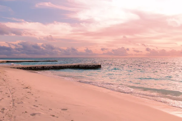 Tramonto maldiviano — Foto Stock