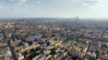 Yazın Moskova şehir manzaraları, hava manzarası
