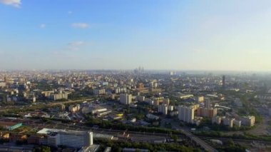 Yazın Moskova şehir manzaraları, hava manzarası