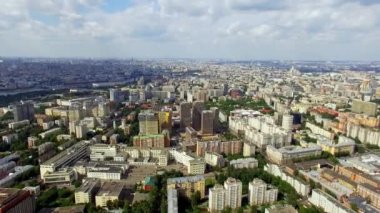 Yazın Moskova şehir manzaraları, hava manzarası