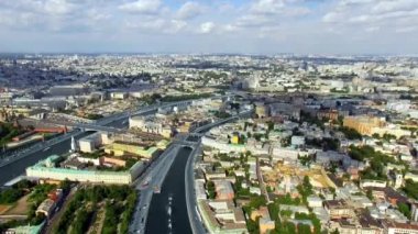 Yazın Moskova şehir manzaraları, hava manzarası