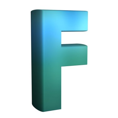 güzel mavi 3d yazı tipi