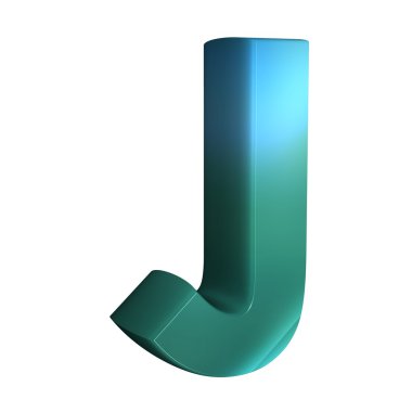 güzel mavi 3d yazı tipi