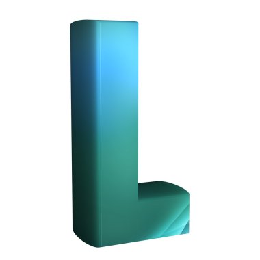 güzel mavi 3d yazı tipi