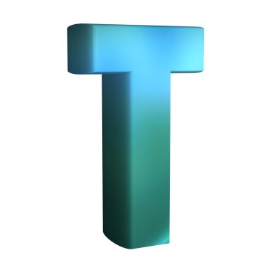 güzel mavi 3d yazı tipi