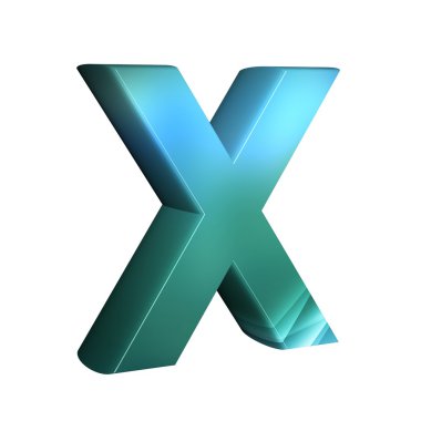 güzel mavi 3d yazı tipi