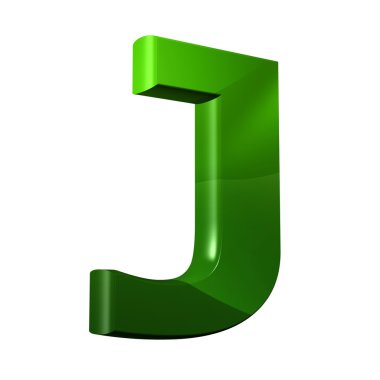 Yeşil 3d yazı tipi