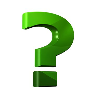 Yeşil 3d yazı tipi