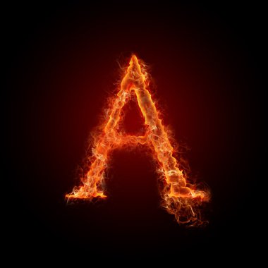 Yanan ateşi yazı tipi