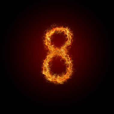 Yanan ateşi yazı tipi