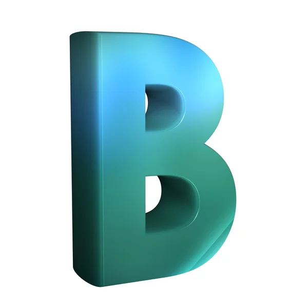 Beautiful blue 3d font — Stock Photo, Image