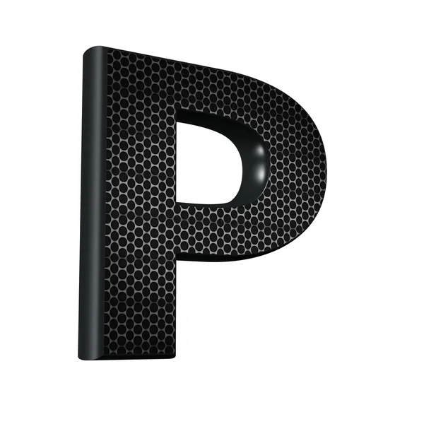 3d carbon font — Stock Photo, Image