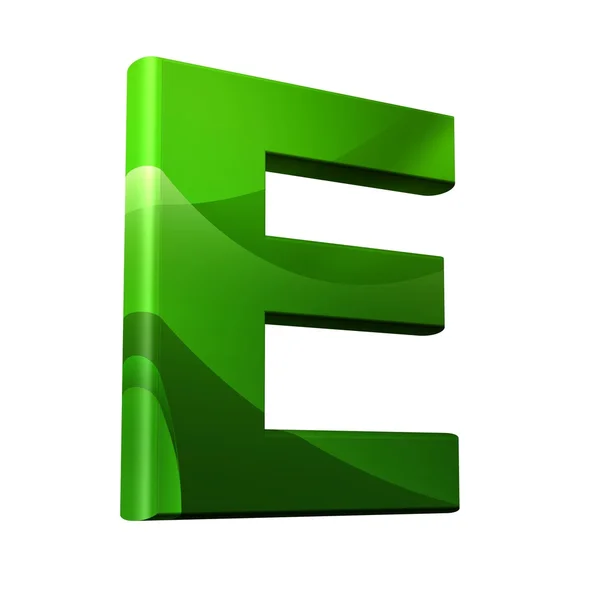 Зеленый 3D шрифт — стоковое фото