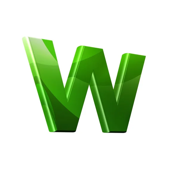Groen 3D-lettertype — Stockfoto