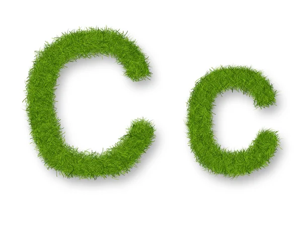 Grass font — Stock Photo, Image