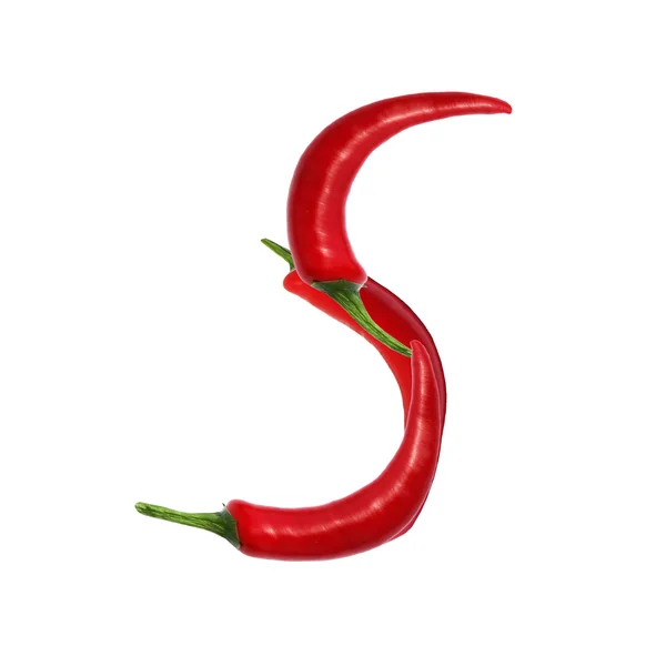 Red hot chili pepper fuente — Foto de Stock