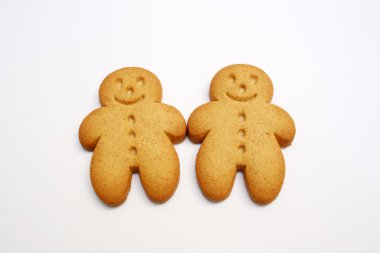 Two gingerbread cookies