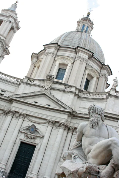 Piazza Navona, Fontana dei Fiumi, Rome — Stock Photo, Image