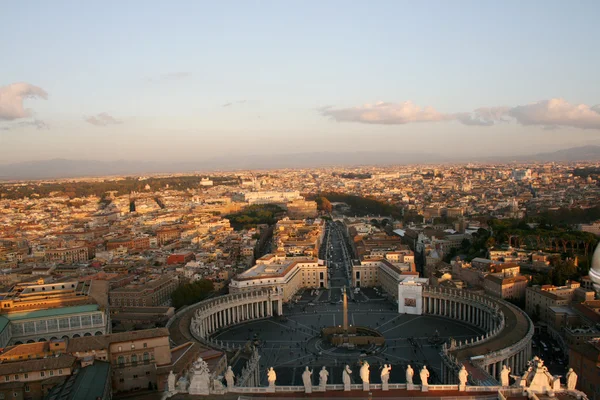 Veduta ariale della Città del Vaticano e di Roma — Foto Stock