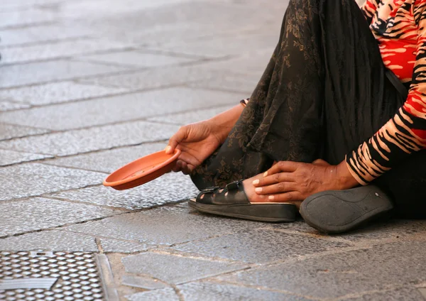 Il mendicante — Foto Stock