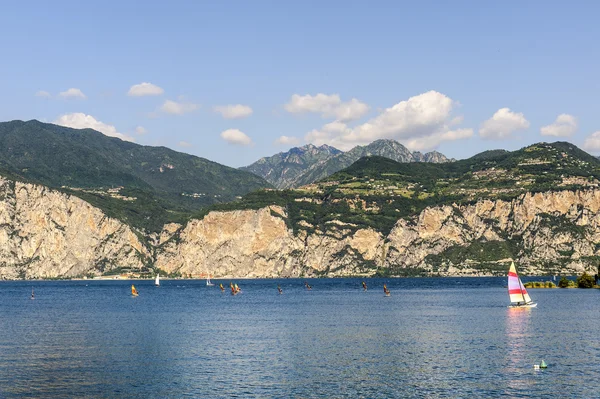 Lago de Garda en Malcesine — Foto de Stock