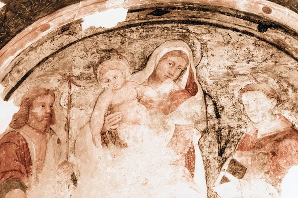 Fresco in Malcesine — Stockfoto