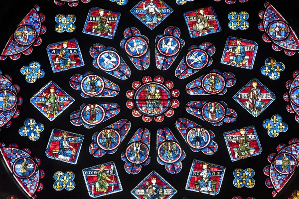 Chartres - katedral iç, gül pencere