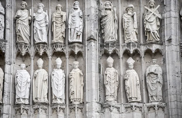 Rouen - Utvendig katedral, detalj – stockfoto