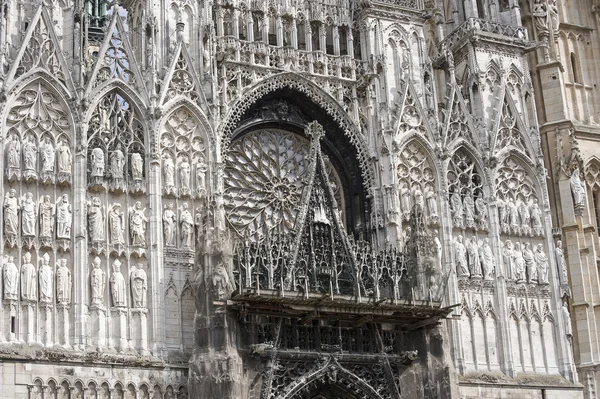 Ruão - fachada Catedral — Fotografia de Stock