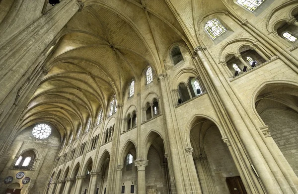 Saint-Leu (Picardie) - Gothic church interior — Stock Photo, Image