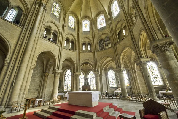 Saint-Leu (Picardie) - Gothic church interior — Stock Photo, Image