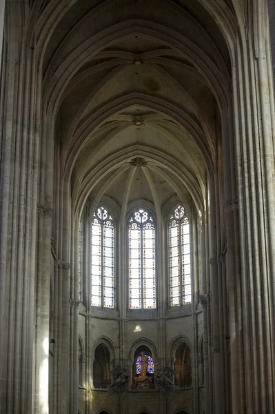 Katedralen i senlis, interiör — Stockfoto