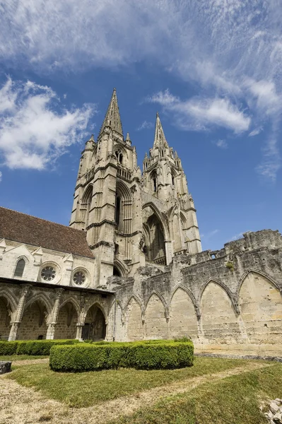 修道院的 st-吉恩-des vignes 在苏瓦松 — 图库照片