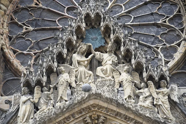 Catedrala din Reims - Exterior — Fotografie, imagine de stoc