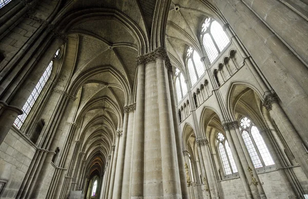 Katedra w reims - wnętrze — Zdjęcie stockowe