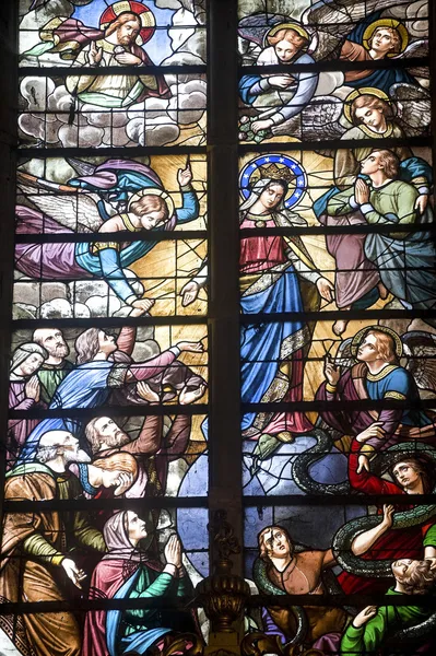Saint-Mihiel - Stained glass — Stock Photo, Image