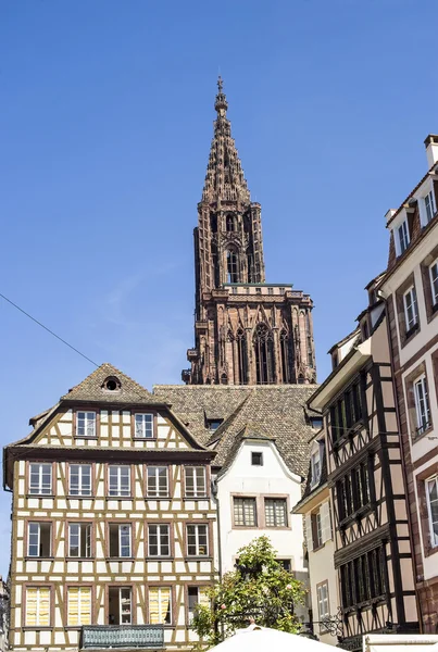 Strasburg - pruskiego i katedra — Zdjęcie stockowe